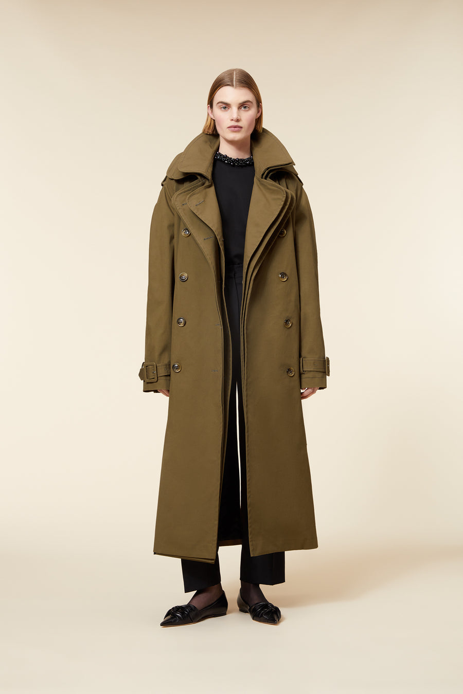 MULTI LAYER TAFFETA TRENCHCOAT