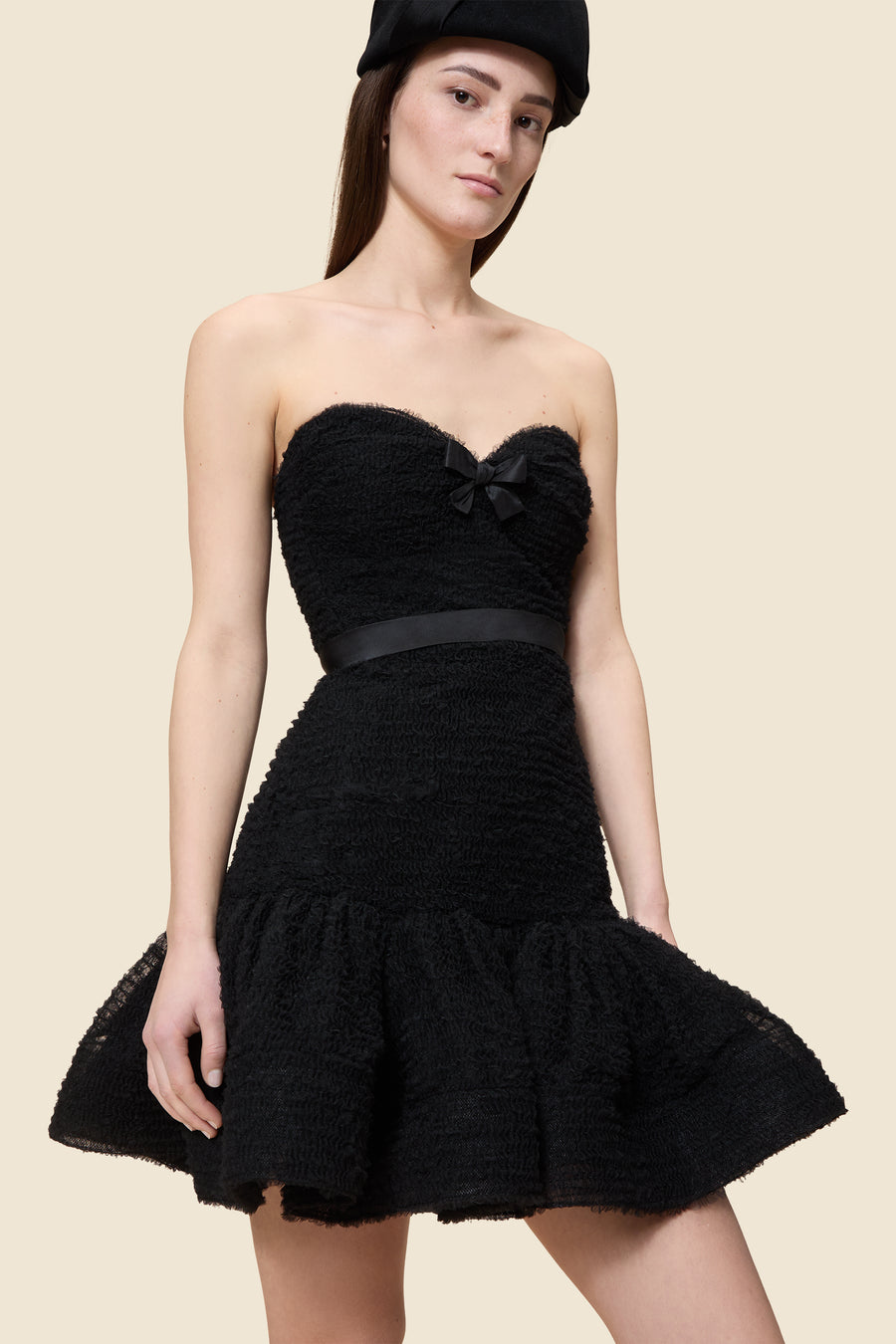 TULLE RUFFLE DRESS