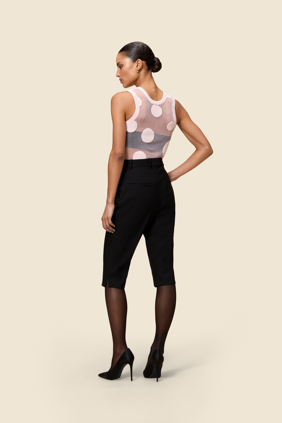 POLKADOT GEBREIDE SPENCER