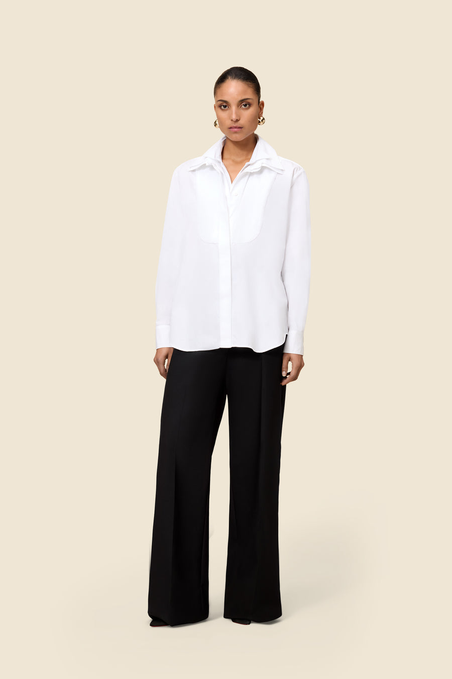 MULTI-LAYERED POPLIN SHIRT