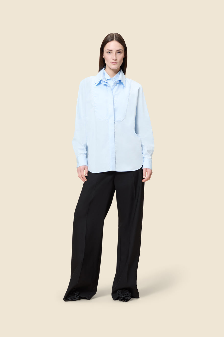 MULTI-LAYERED POPLIN SHIRT