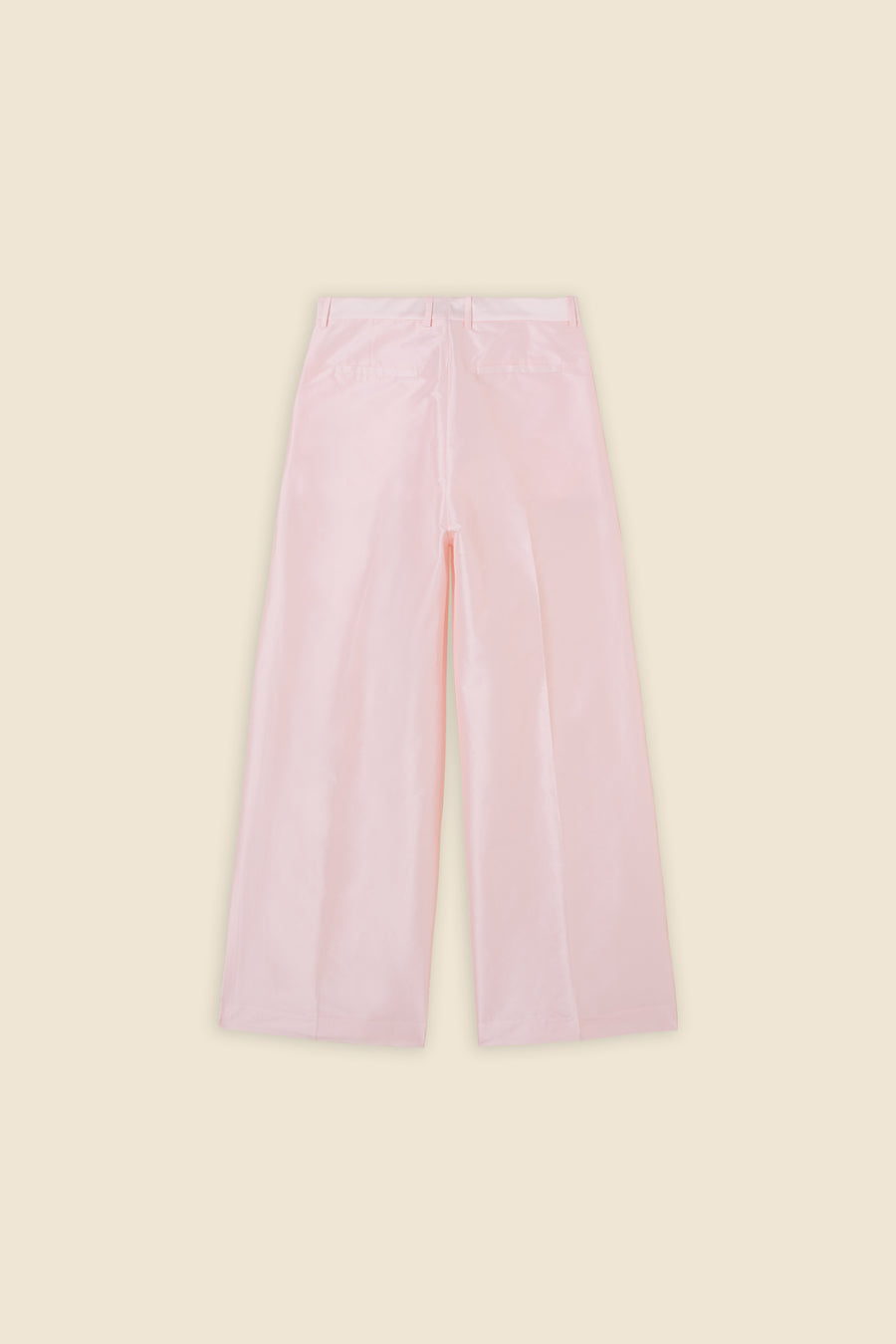 STRAIGHT LEG TAFFETA TROUSERS