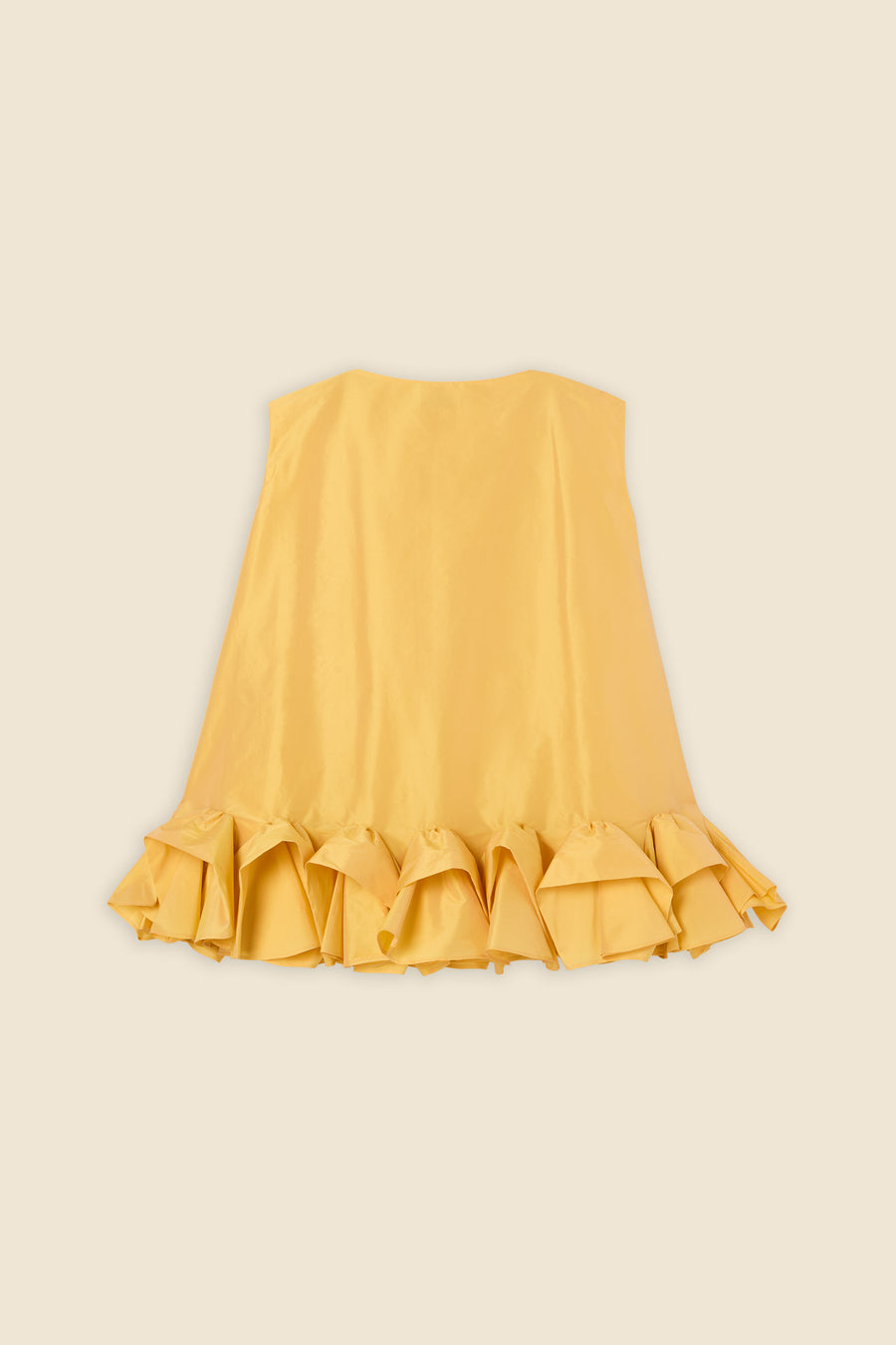 TUCK UP TAFFETA MINI DRESS