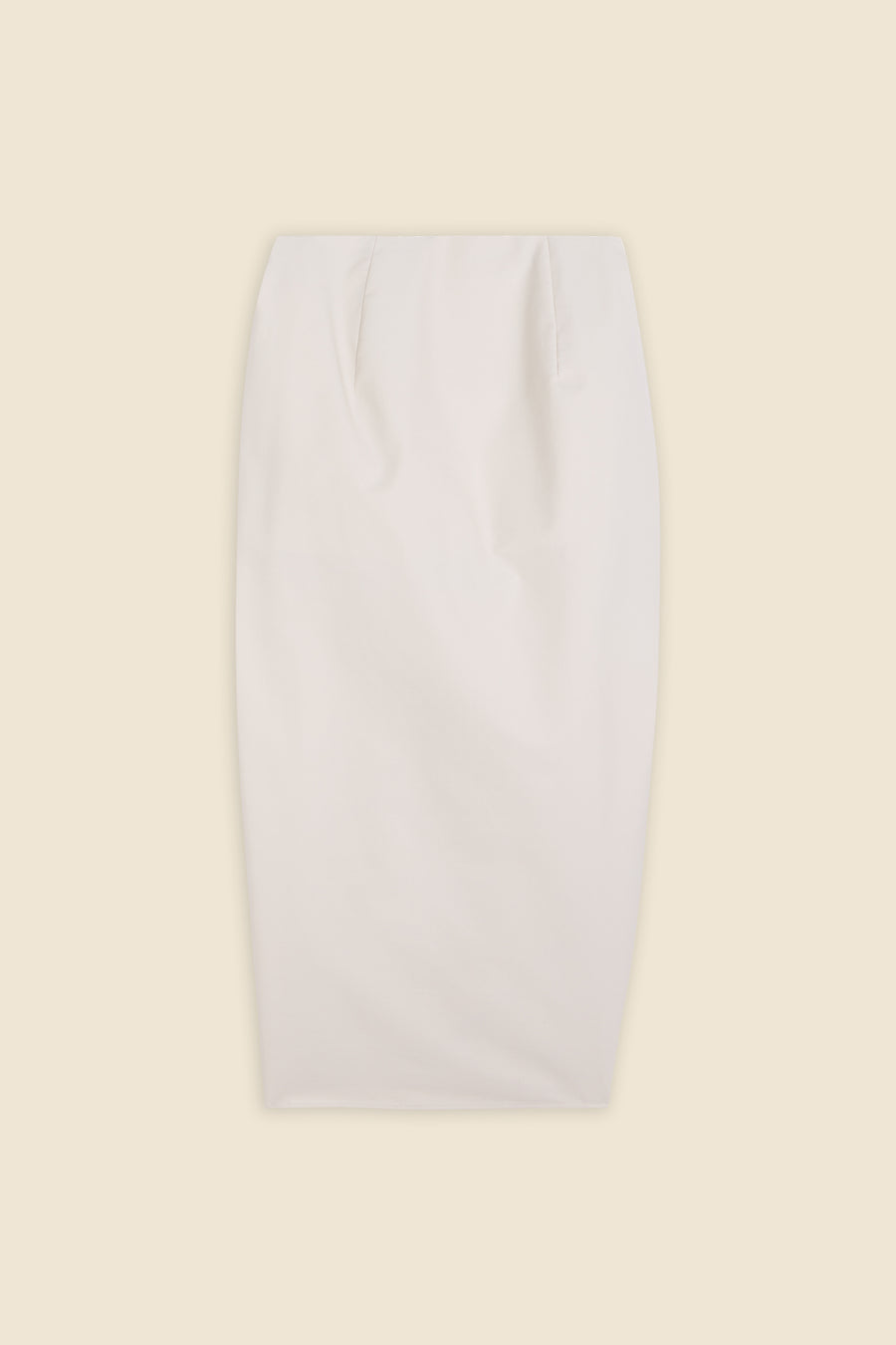 KNOTTED GABARDINE SKIRT