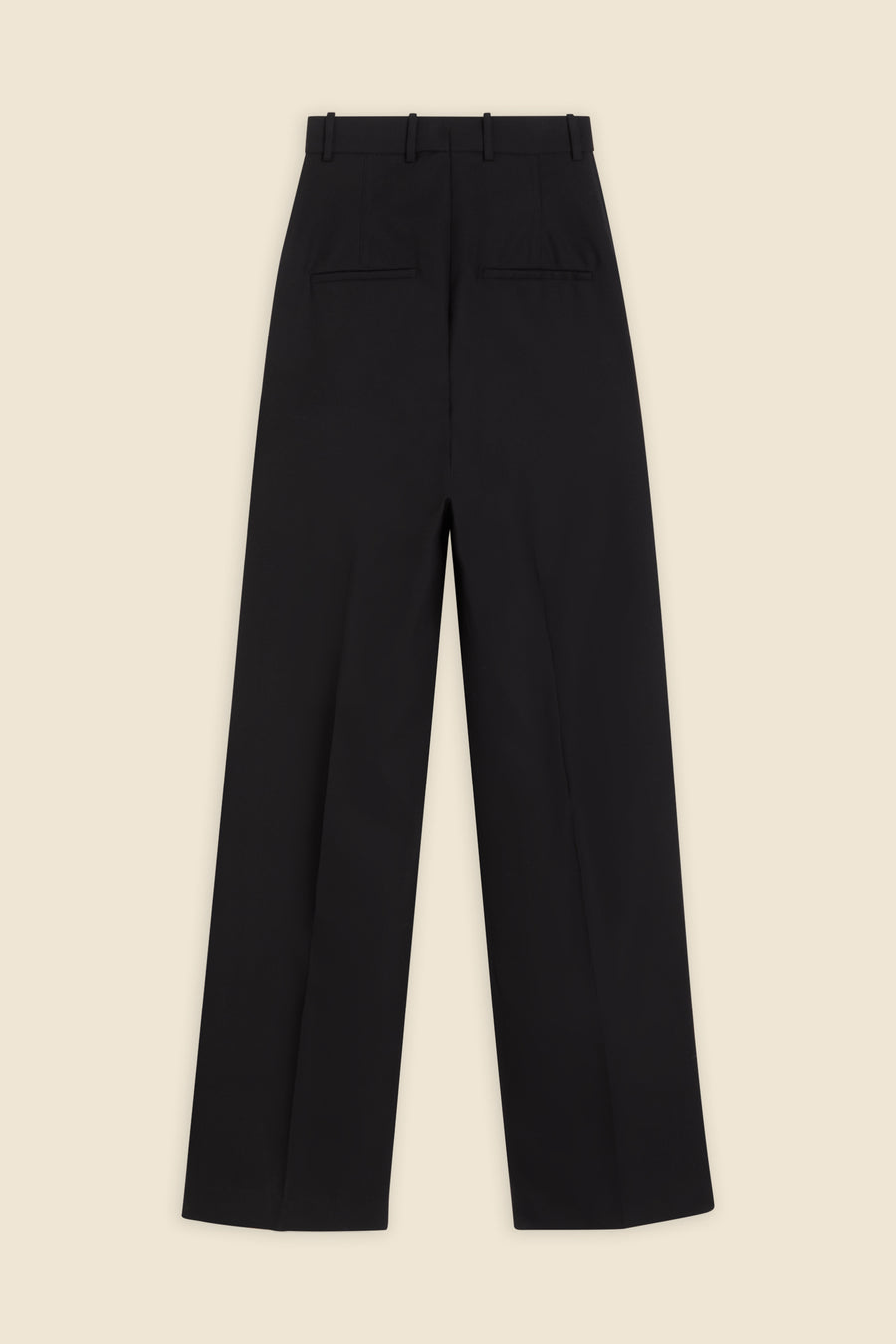 WOLLEN PANTALON MET EXTRA HOGE TAILLE