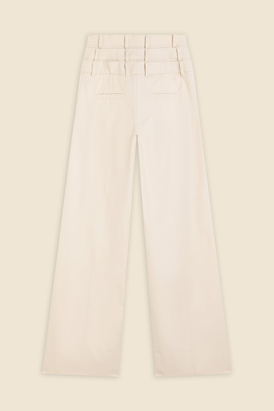 MEERLAAGSE GABARDINE PANTALON