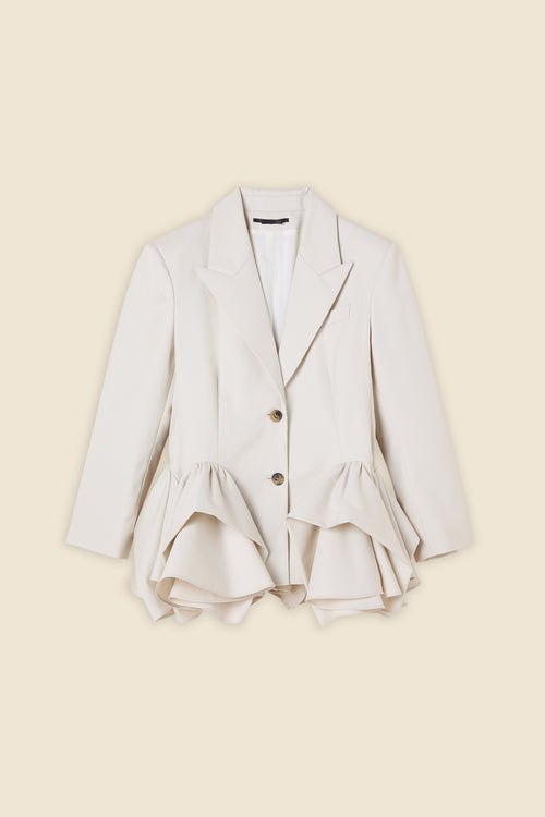 TUCK UP GABARDINE BLAZER