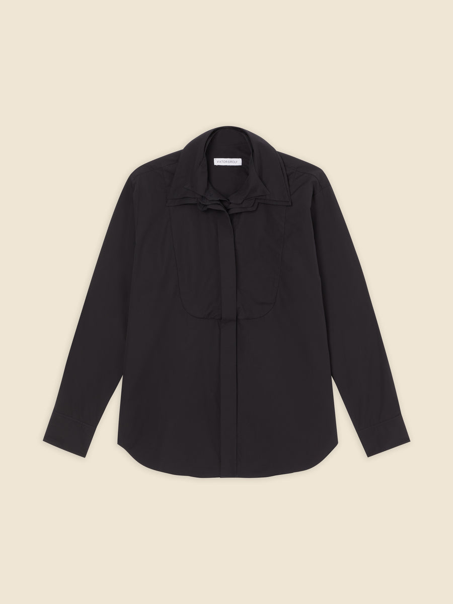 MULTI-LAYERED POPLIN SHIRT