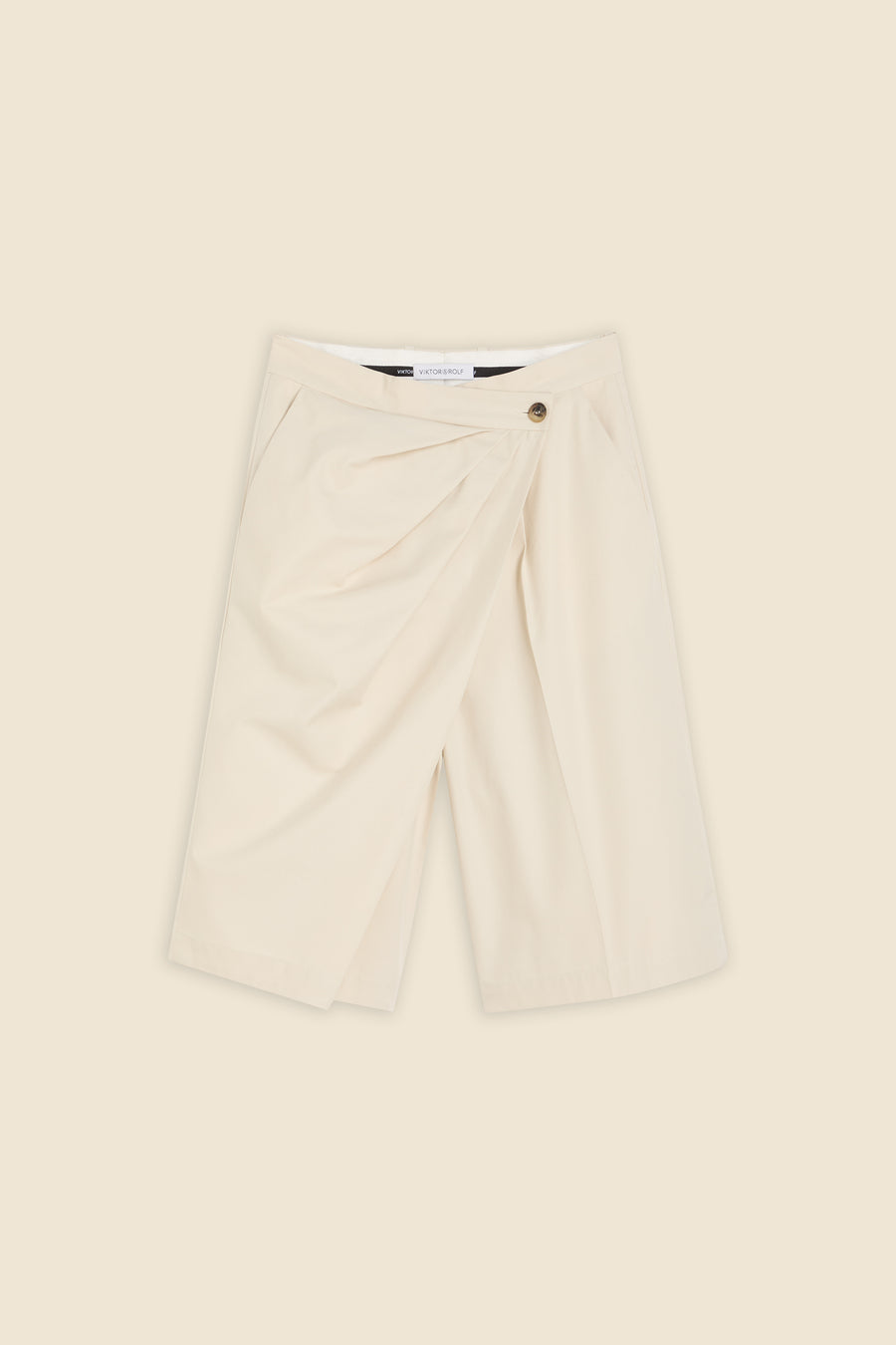 PLEATED GABARDINE CULOTTES