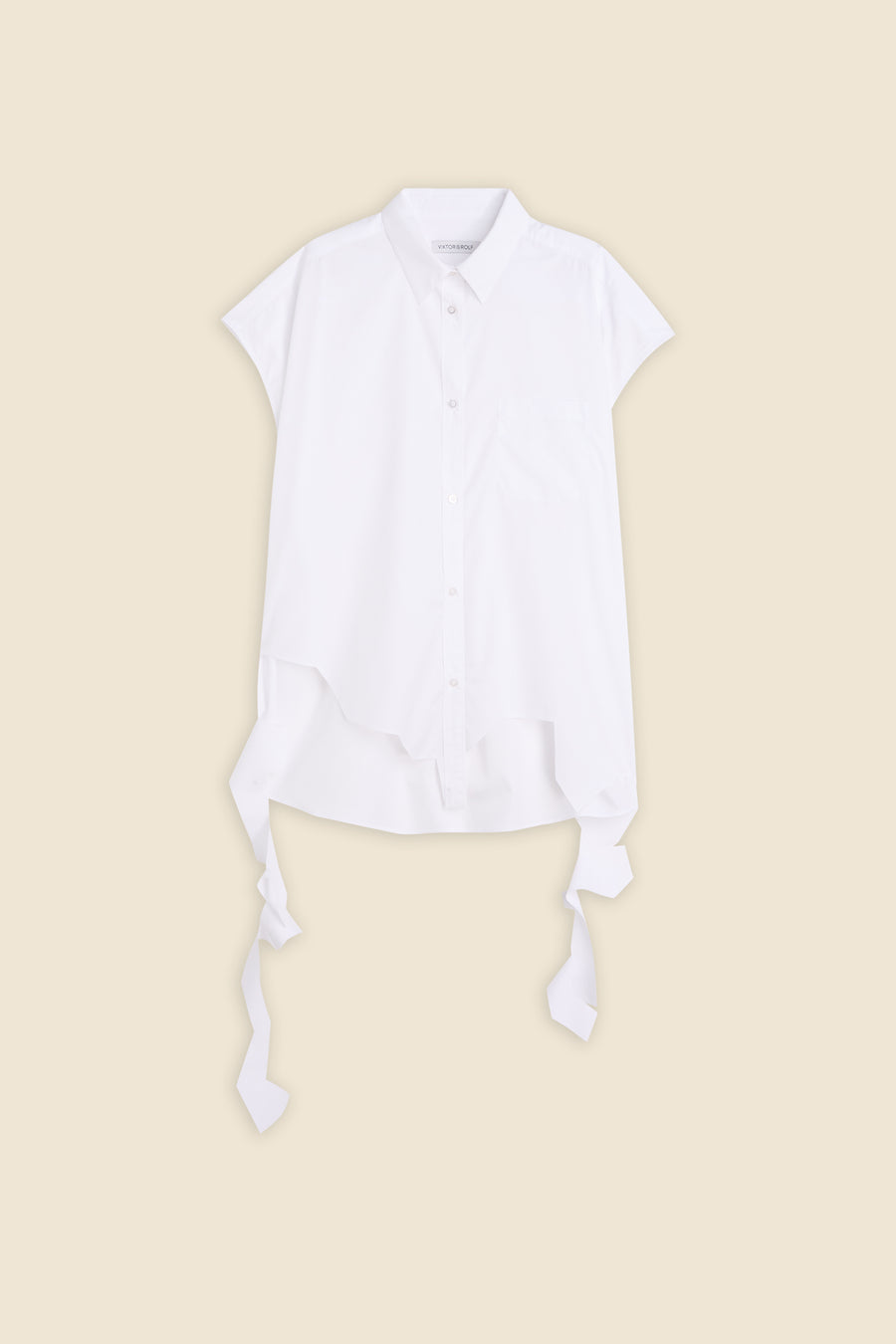 SLEEVELESS POPLIN SHIRT