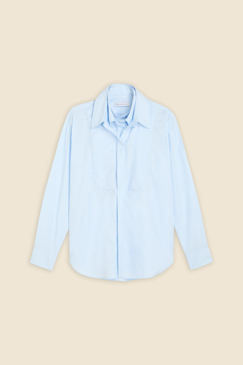 MULTI-LAYERED POPLIN SHIRT