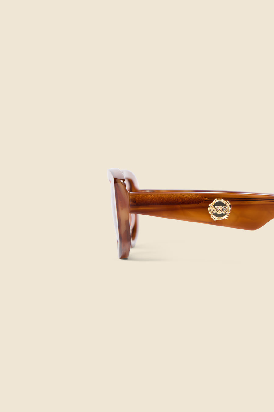 SEMI-OVAL BEVEL SUNGLASSES