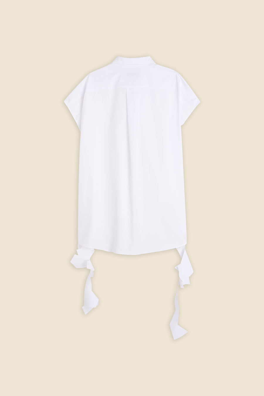 POPLIN SLEEVELESS SHIRT